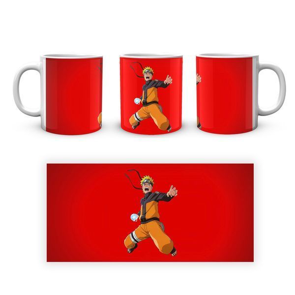 Кружка Geek Land белая Наруто Naruto В прыжке на красном фоне NA.02.586 NA.02.586 фото