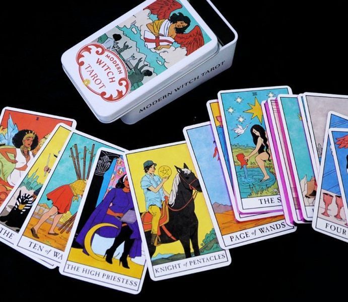 Карты Таро Современной ведьмы Modern Witch Tarot № 1 в металлической коробке 2569389277 фото