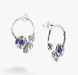 Серьги-пусеты серебряные Барвинок Sapphire 925 Zirkon 2911958738 фото 1