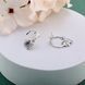 Серьги-пусеты серебряные Барвинок Sapphire 925 Zirkon 2911958738 фото 4