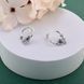 Серьги-пусеты серебряные Барвинок Sapphire 925 Zirkon 2911958738 фото 3