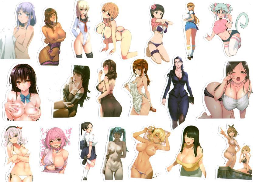 Стикерпак Девушки Набор наклеек GeekLand Girls 50 штук 2881878514 фото