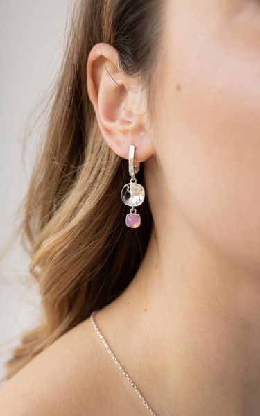 Сережки срібні Відбиття Rose Opal 925 151-S12-5142s фото