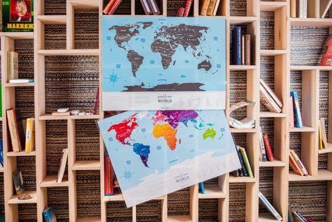 Скретч-мапа світу Travel Maps Silver 2276648972 фото