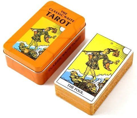 Карты Таро Райдера-Уэйта Classic Waite Tarot в металлической коробке 2569389278 фото