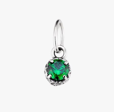 Кулон серебряный с зеленым камнем Цефеида Emerald 925 Zirkon 2749348253 фото