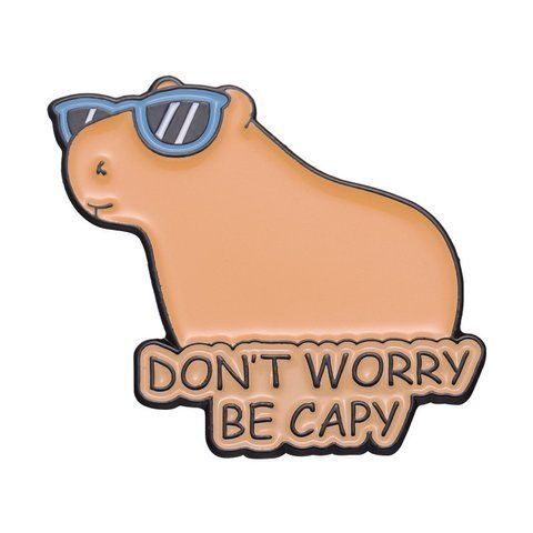 Значок Мем Капибара Capybara 3 см P MEM 08 2358957275 фото