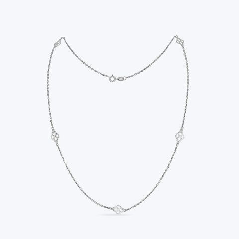 Кольє ланцюжок срібне Зраження Rhodium 925 54 см 5218-01SR-755-5 фото