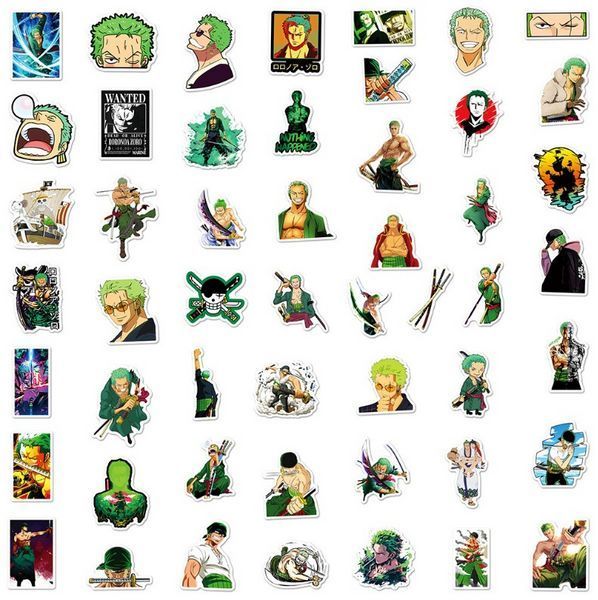 Стікерпак Набір наклейок GeekLand Зоро Ван Пис Zoro One Piece 50 штук 2881874318 фото