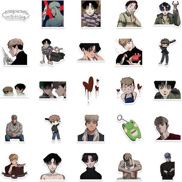 Стикерпак Убить сталкер Набор наклеек GeekLand Killing Stalking 50 штук 2881874851 фото