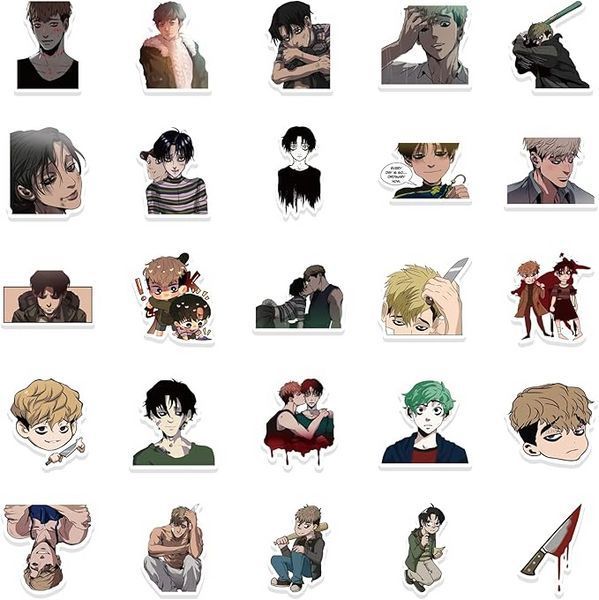 Стикерпак Убить сталкер Набор наклеек GeekLand Killing Stalking 50 штук 2881874851 фото