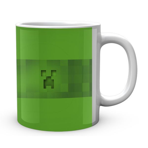 Кружка GeekLand Minecraft Майнкрафт Крипер Зелёная полоса MС.02.372 1683902872 фото