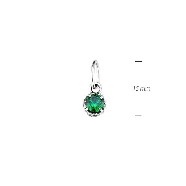 Кулон серебряный с зеленым камнем Цефеида Emerald 925 Zirkon 2749348253 фото