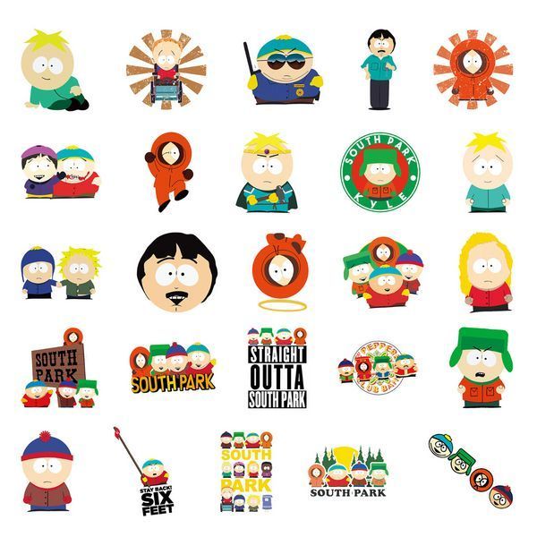 Стикерпак Южный Парк Набор наклеек GeekLand South Park 50 штук 2881880160 фото