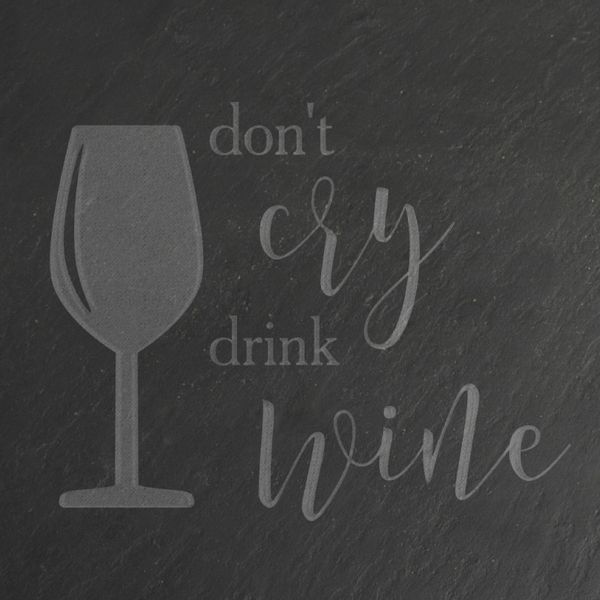 Досточка-сланець "Don't cry drink wine" M, англійська BD-SL-02 фото