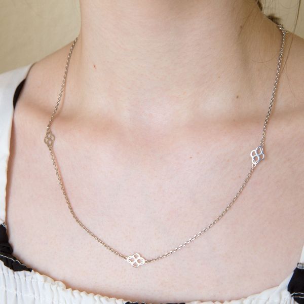 Колье цепочка серебрянное Возраждение Rhodium 925 54см 5218-01SR-755-5 фото