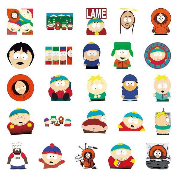 Стикерпак Южный Парк Набор наклеек GeekLand South Park 50 штук 2881880160 фото