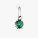 Кулон серебряный с зеленым камнем Цефеида Emerald 925 Zirkon 2749348253 фото 1