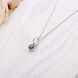 Кулон серебряный с зеленым камнем Цефеида Emerald 925 Zirkon 2749348253 фото 2