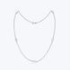 Колье цепочка серебрянное Возраждение Rhodium 925 54см 5218-01SR-755-5 фото 1