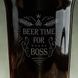 Бокал для пива "Beer time for boss", англійська, Крафтова коробка BD-BP-02 фото 4
