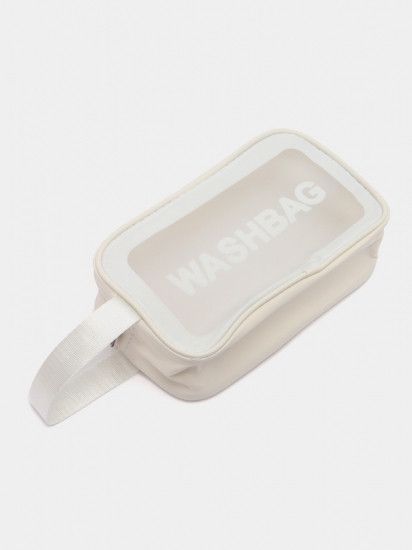 Прозрачная сумка-косметичка Washbag Big White 26см 2379288393 фото