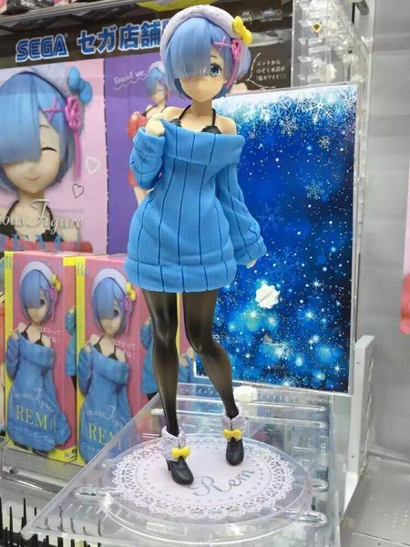 Фигурка Rem Re Zero Рем в голубом свитере Жизнь в альтернативном мире с нуля 23&nbsp;см&nbsp;anime&nbsp;RZ 22.103 WST anime RZ 22.103 фото