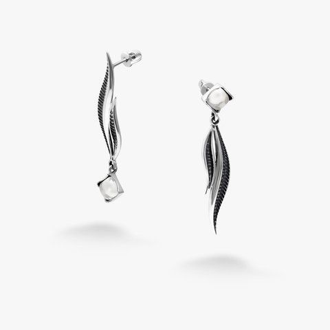 Серьги Вербочка Crystal 925 Відображення 138-S09-5141s фото