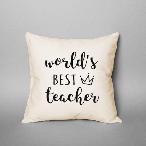 Подушка "World`s best teacher", англійська BD-podu-7 фото