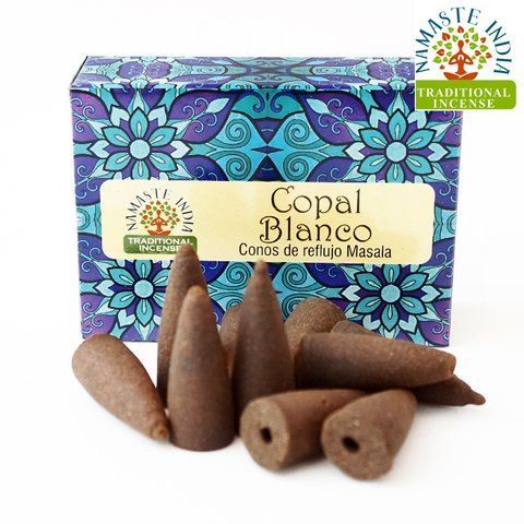 Ароматические конусы Белый ладан Namaste India Back Flow cones White Copal 2830294353 фото