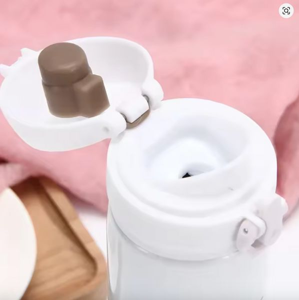 Термос з клапаном та поїльником Hello Kitty 500 мл біло-рожевий 2785215907 фото