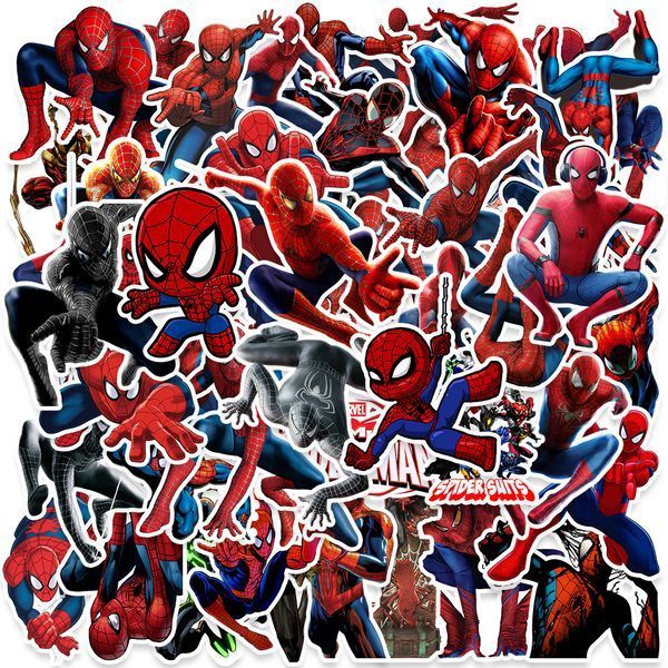 Стикерпак Человек-паук Набор наклеек GeekLand Spider-Man 50 штук 2881874852 фото