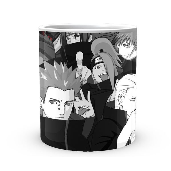 Кухоль Geek Land білий Наруто Naruto Антагоністи Акацукі чорно-біле NA.02.588 NA.02.588 фото