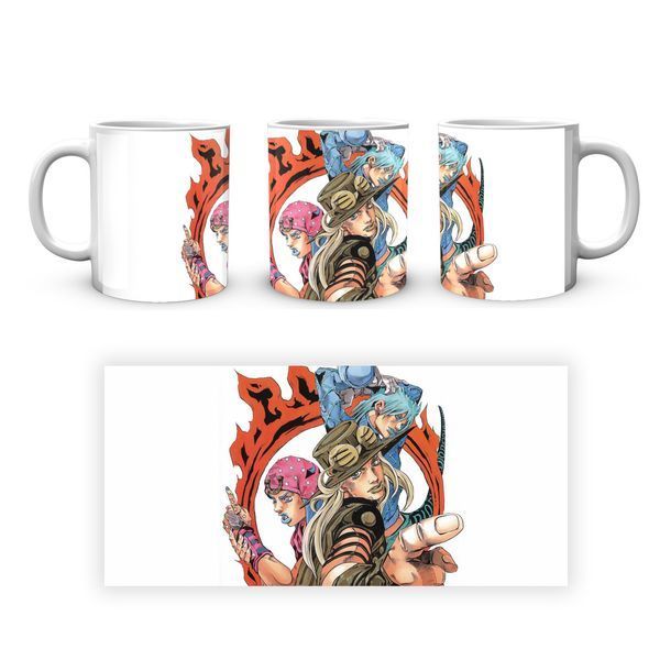 Кружка GeekLand JoJo's Bizarre Adventure Невероятные приключения ДжоДжо:Гонка Стальной Шар JJSBR 17 JJSBR 17 фото
