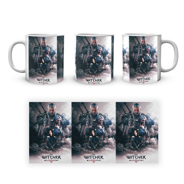 Кружка GeekLand The Witcher Відьмак Постер Дике полювання TW.02.482 TW.02.482 фото