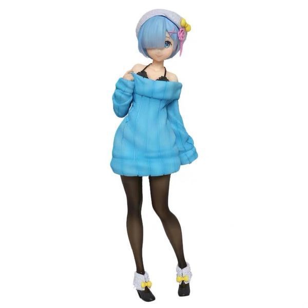Фигурка Rem Re Zero Рем в голубом свитере Жизнь в альтернативном мире с нуля 23&nbsp;см&nbsp;anime&nbsp;RZ 22.103 WST anime RZ 22.103 фото