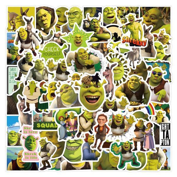Стикерпак Шрек набор наклеек GeekLand Shrek 60 штук 2881874754 фото
