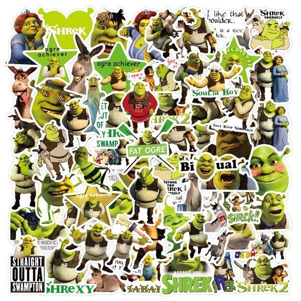 Стикерпак Шрек набор наклеек GeekLand Shrek 60 штук 2881874754 фото