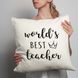 Подушка "World`s best teacher", англійська BD-podu-7 фото 3