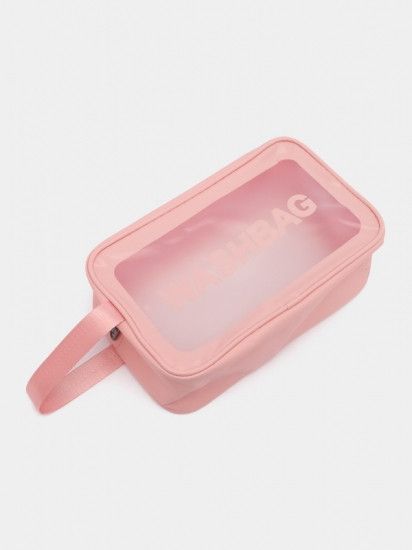 Прозрачная сумка-косметичка Washbag Big Pink 26см 2379288394 фото