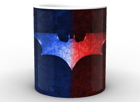 Кружка GeekLand белая Бэтмен Batman batman красно-синий знак BM.02.063 BM.02.063 фото