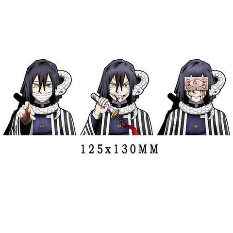 Голографическая наклейка Клинок рассекающий демонов Обанай Demon Slayer Obanai 2915987524 фото