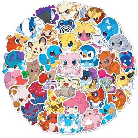 Стікерпак Покемон Набір наклейок GeekLand Pokemon 50 штук 2881880162 фото