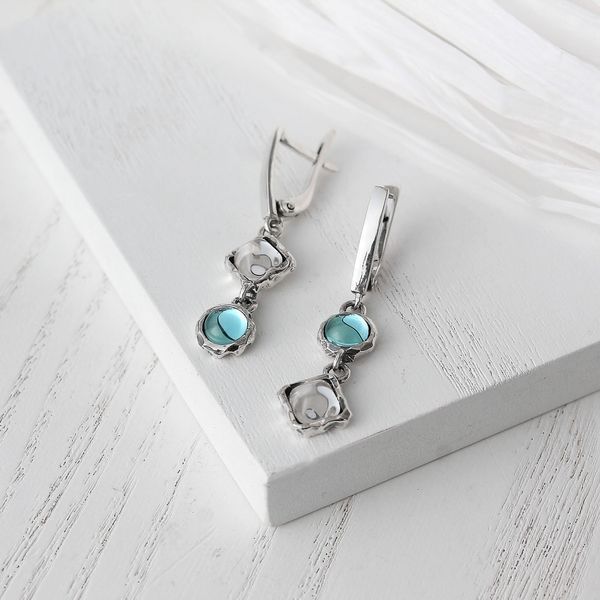 Сережки Ліриди mix Aqua Bohemia 925 70-11104S006-5065s фото
