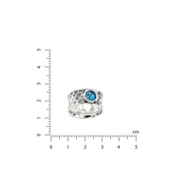 Кольцо Цефеида dark aquamarine 6мм 925 17.5 136-11102S05-5073k фото