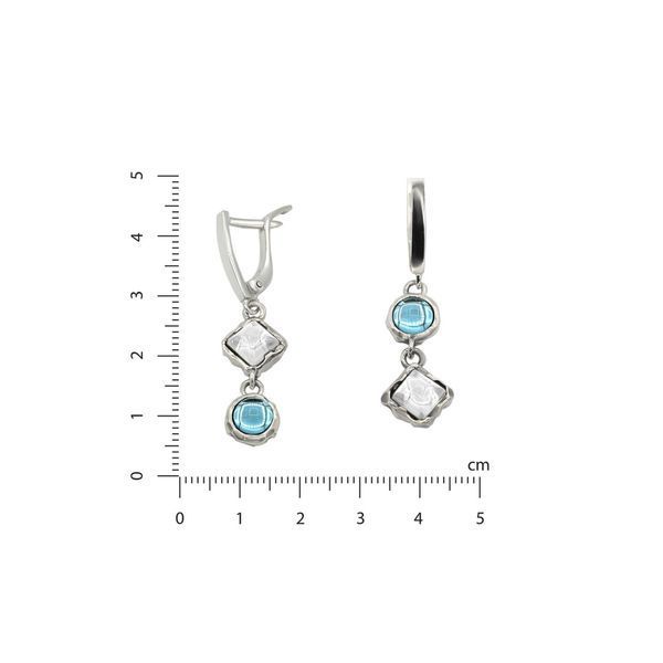 Сережки Ліриди mix Aqua Bohemia 925 70-11104S006-5065s фото