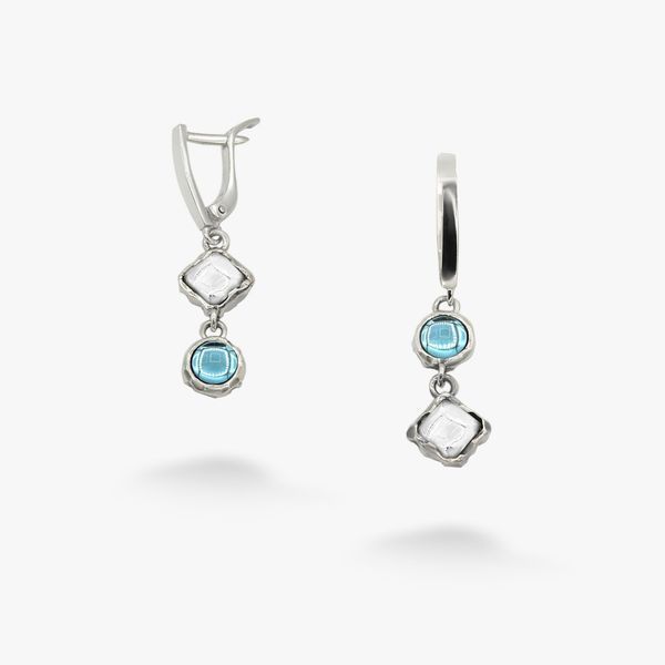 Сережки Ліриди mix Aqua Bohemia 925 70-11104S006-5065s фото