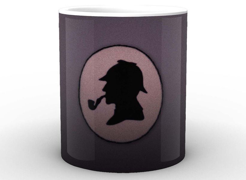 Кружка Geek Land белая Шерлок Холмс Sherlock значок SH.002.07 1757920541 фото