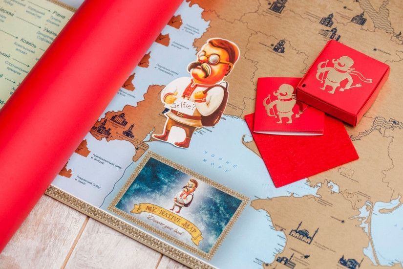Скретч карта My Maps Native edition в наборе для любимого человека In Love 2355722404 фото