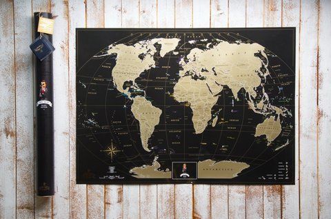 Скретч-мапа My Maps Black edition на Англійському в тубусі 2276649029 фото